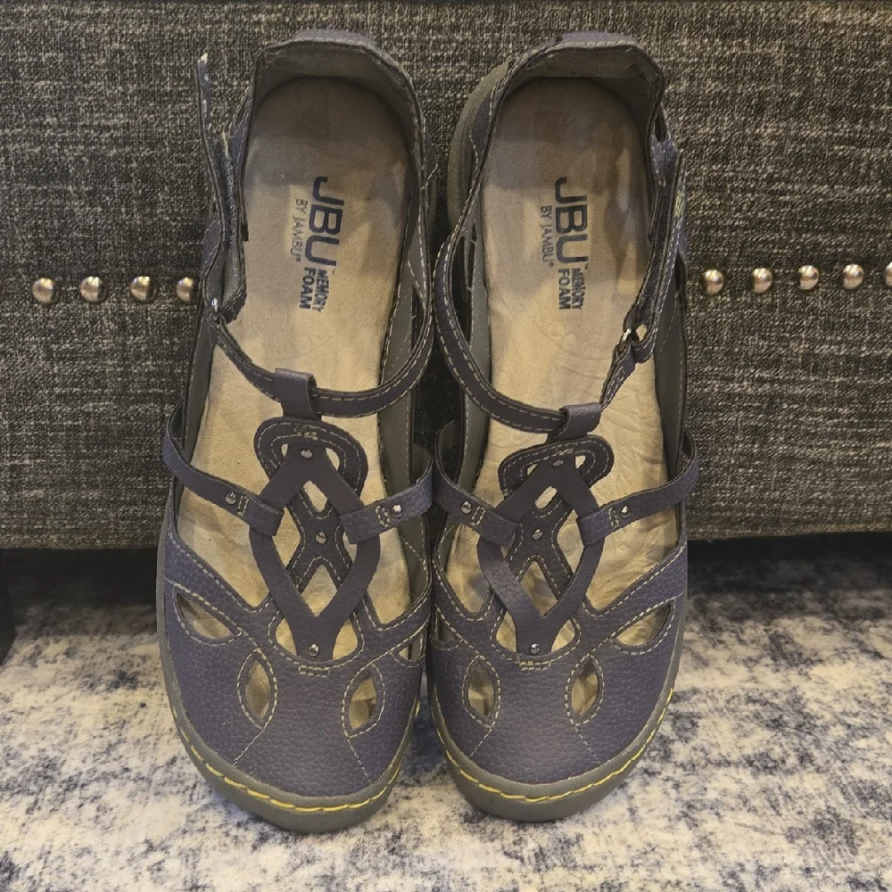 JBU Women's Blue Adjustable Sandals